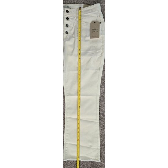 Frye & Co. Harper Mid-Rise Crop Flare Womens Jeans Size 14 Birch Wash - Picture 6 of 7